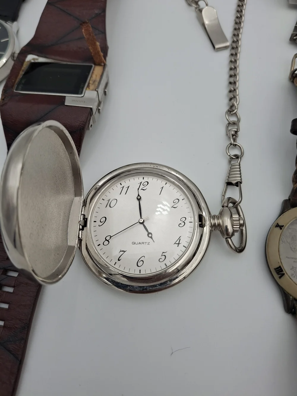 Men's Watch Lot (Skagen, Diesel, Casio, Kenneth Cole) For Parts Or Repair